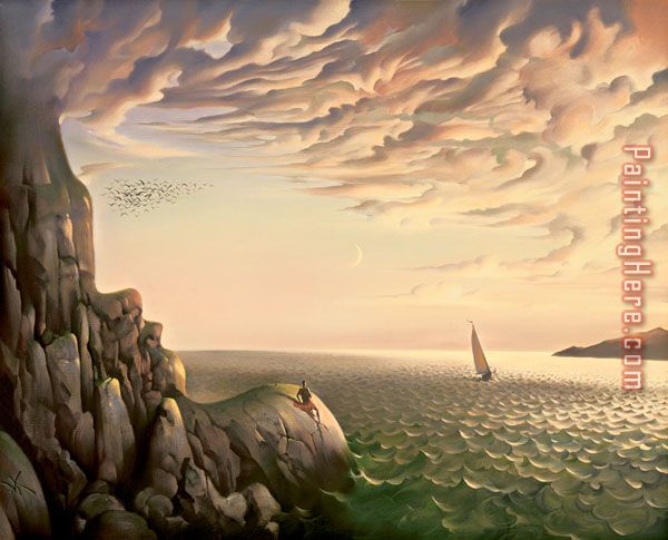 Bound for Distant Shores painting - Vladimir Kush Bound for Distant Shores art painting