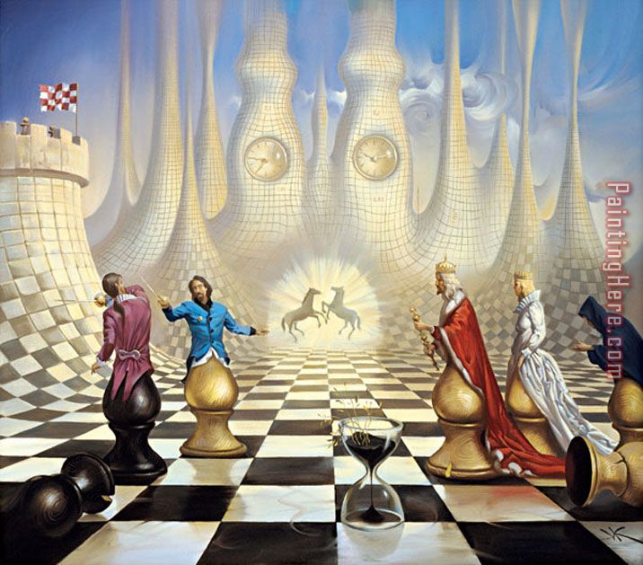 Chess Art painting - Vladimir Kush Chess Art art painting