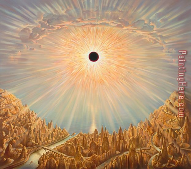 Eclipse painting - Vladimir Kush Eclipse art painting