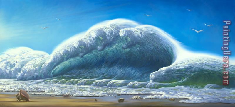 Ocean Roar painting - Vladimir Kush Ocean Roar art painting